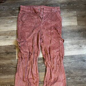 American Eagle Dreamy Drape Stretch Corduroy Cargo Pants